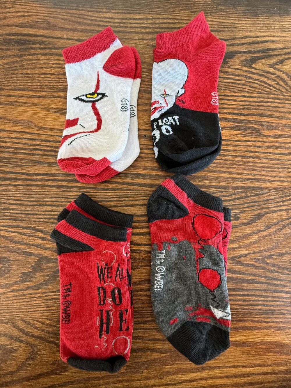 IT Movie Four Pair Socks
